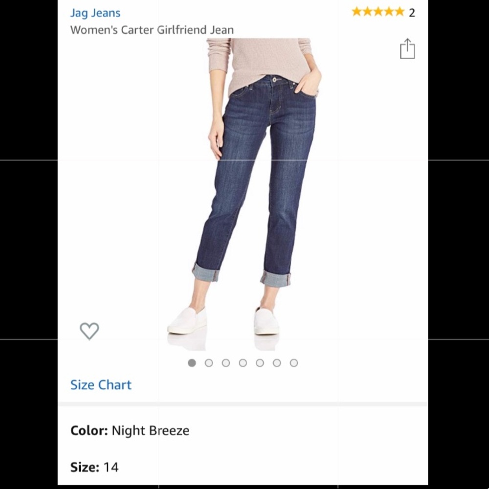 Jag Cropped Girlfriend Jeans
